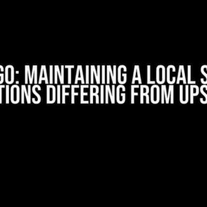 Django: Maintaining a Local Set of Migrations Differing from Upstream